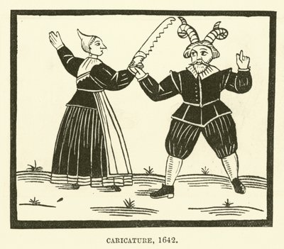 Caricature, 1642 - English School